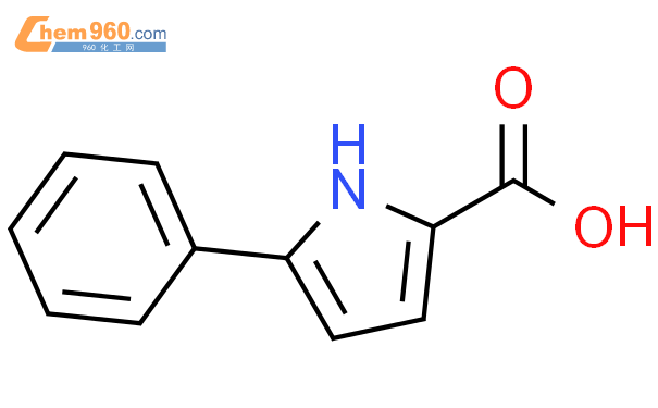 5-苯基-1H-吡咯-2-羧酸结构式图片|6636-06-2结构式图片