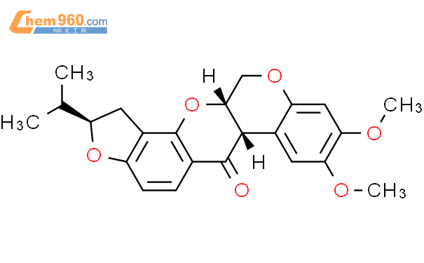 二氢鱼藤酮对照品结构式图片|6659-45-6结构式图片