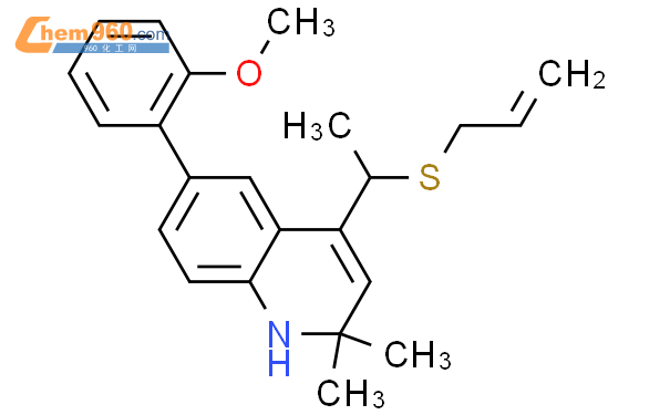 Quinoline Dihydro Methoxyphenyl Dimethyl Propenylthio Ethyl