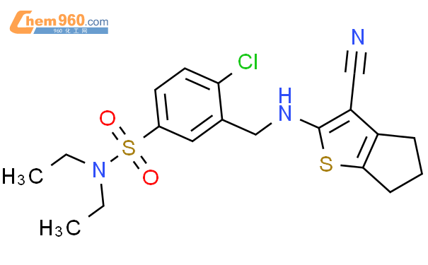 669072-71-3,BENZENESULFONAMIDE, 4-CHLORO-3-[[(3-CYANO-5,6-DIHYDRO-4H ...