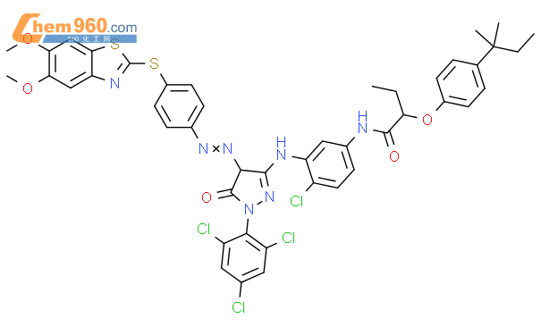 67178 62 5 Butanamide N 4 Chloro 3 4 4 5 6 Dimethoxy 2 Benzothiazolyl Thio Phenyl Azo 4