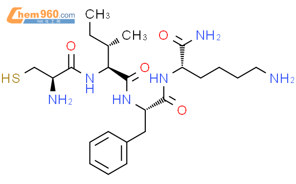 (2S)-6-amino-2-[[(2S)-2-[[(2S,3S)-2-[[(2R)-2-amino-3-sulfanylpropanoyl]amino]-3-methylpentanoyl]amino]-3-phenylpropanoyl]amino]hexanamide