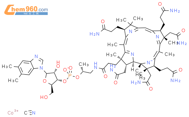 维生素B12-甲钴胺结构式图片|68-19-9结构式图片