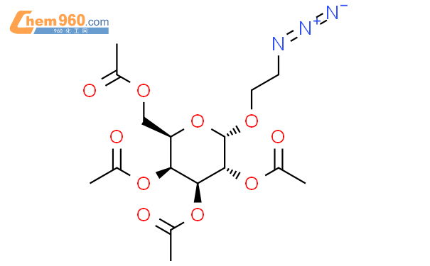 (2-叠氮乙基)-2,3,4,6-四-O-乙酰基-α-D-吡喃半乳糖苷结构式图片|680988-10-7结构式图片
