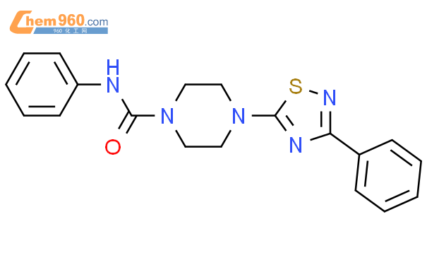 N-苯基-4-(3-苯基-1,2,4-噻二唑-5-基)哌嗪-1-酰胺
