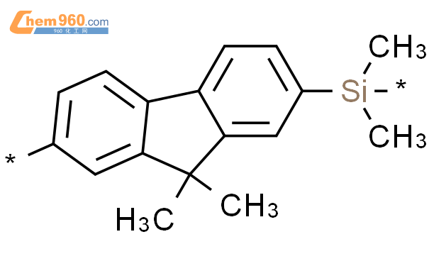 681802 03 9 Poly[ Dimethylsilylene 9 9 Dimethyl 9h Fluorene 2 7 Diyl ]化学式、结构式、分子式、mol、smiles