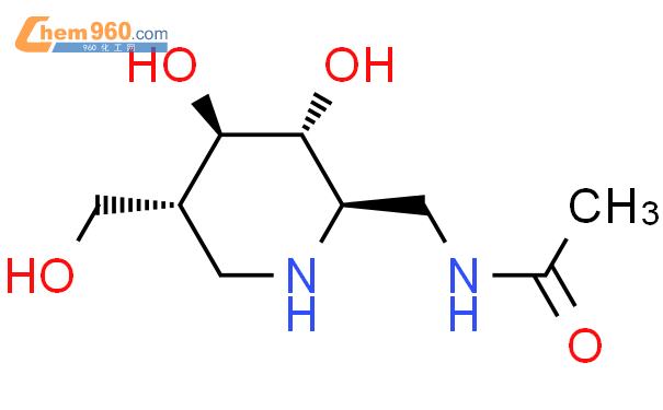 (9ci)-n-[[(2r,3r,4r,5r)-3,4-二羟基-5-(羟基甲基)-2-哌啶基]甲基]-乙酰胺