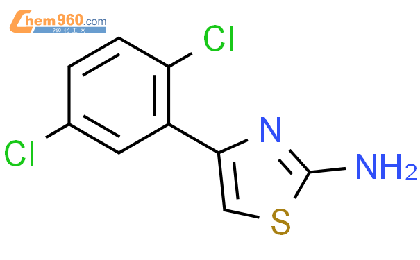 2-氨基-4-(2,5-二氯苯基)噻唑结构式图片|68301-45-1结构式图片