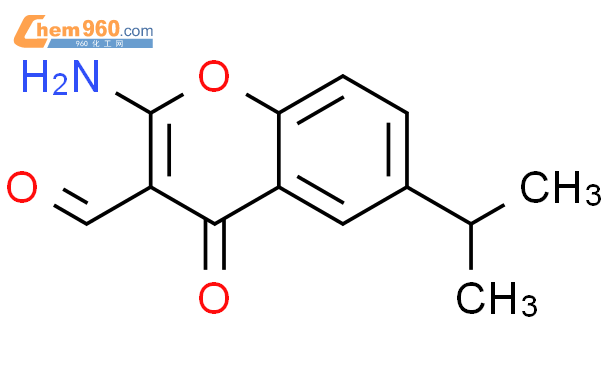 2-氨基－6－-异丙基-4-氧代-4H-1-苯并吡喃-3-甲醛