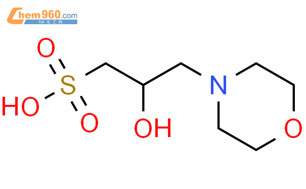 3-吗啉-2-羟基丙磺酸结构式图片|68399-77-9结构式图片