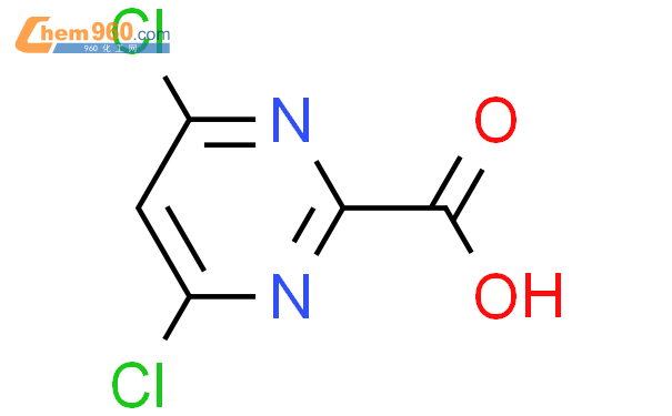 4,6-二氯-2-嘧啶羧酸结构式图片|684220-30-2结构式图片