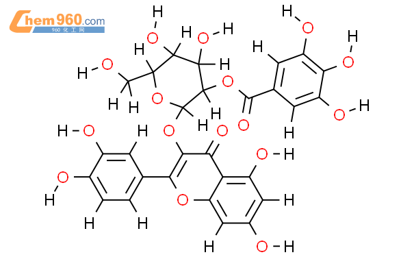 槲皮素-3-O-（2''-O-没食子酰基）-β-D-葡萄糖苷