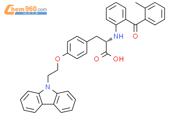 702706 35 2 O [2 9h Carbazol 9 Yl Ethyl] N [2 2 Methylbenzoyl Phenyl] L Tyrosinecas号 702706 35