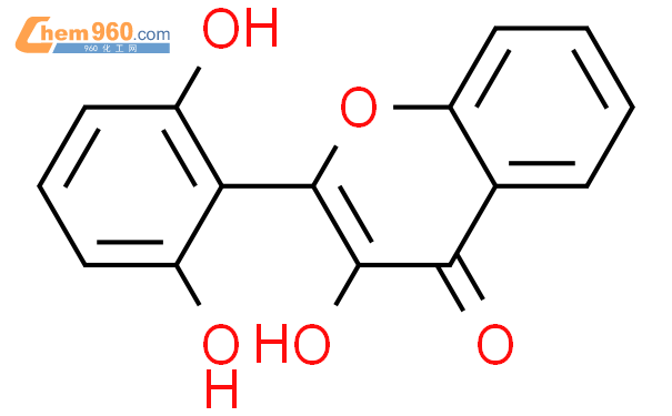 70460 34 3 4h 1 Benzopyran 4 One 2 2 6 Dihydroxyphenyl 3 Hydroxy 化学式、结构式、分子式、mol 960化工网