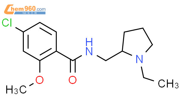 4-chloro-N-[(1-ethylpyrrolidin-2-yl)methyl]-2-methoxybenzamide