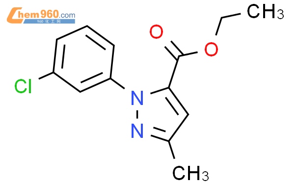 1H-Pyrazole-5-carboxylic acid, 1-(3-chlorophenyl)-3-methyl-, ethyl ester