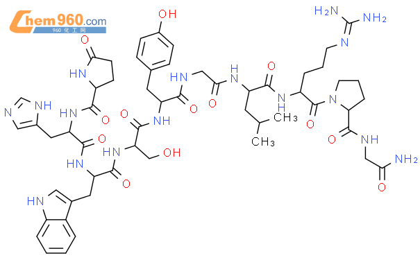 戈那瑞林二醋酸盐结构式图片|71447-49-9结构式图片