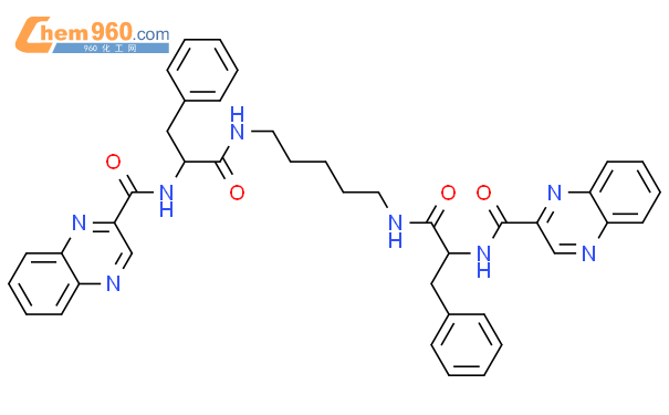 N-[1-oxo-3-phenyl-1-[5-[[3-phenyl-2-(quinoxaline-2-carbonylamino)propanoyl]amino]pentylamino]propan-2-yl]quinoxaline-2-carboxamide