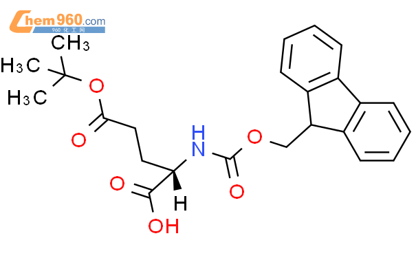 Fmoc-O-叔丁基-L-谷氨酸结构式图片|71989-18-9结构式图片