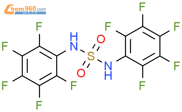 721956-22-5,SULFAMIDE, N,N'-BIS(PENTAFLUOROPHENYL)-化学式、结构式、分子式、mol ...