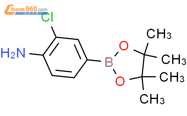 4-氨基-3-氯苯硼酸频那醇酯结构式图片|721960-43-6结构式图片
