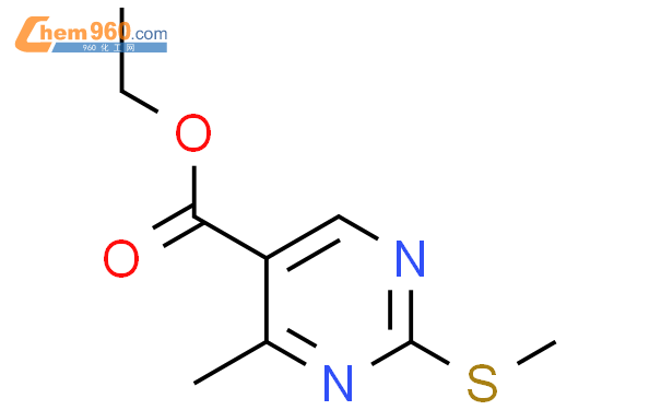 4-甲基-2-甲硫基嘧啶-5-甲酸乙酯结构式图片|7234-25-5结构式图片