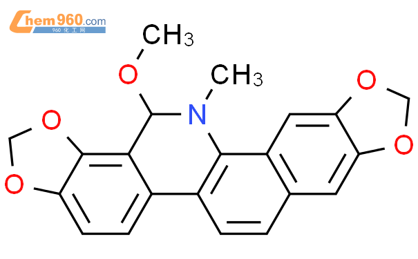 6-甲氧基二氢血根碱结构式图片|72401-54-8结构式图片