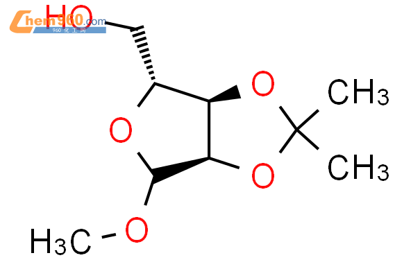 甲基-2,3-O-异亚丙基-D-呋喃核糖苷结构式图片|72402-14-3结构式图片