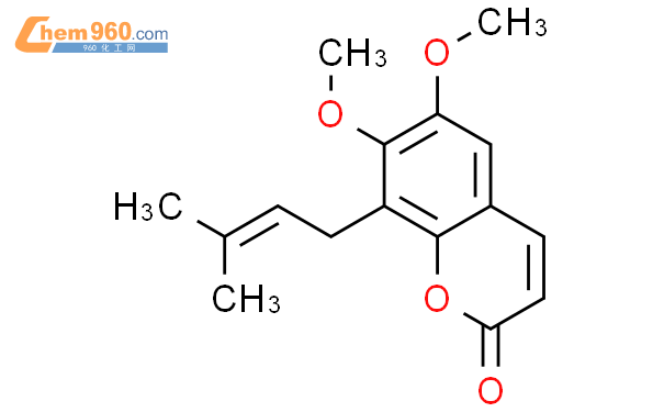 6,7-dimethoxy-8-(3-methylbut-2-en-1-yl)-2H-chromen-2-one