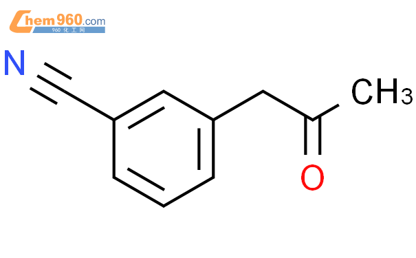 3-(2-氧代丙基)苯腈结构式图片|73013-50-0结构式图片