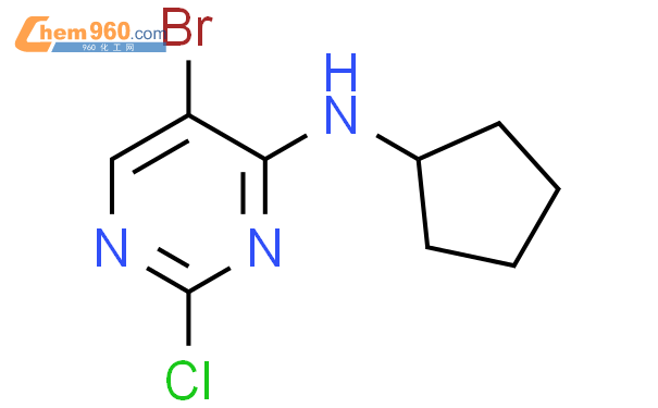 5-溴-2-氯-N-环戊基-4-嘧啶胺结构式图片|733039-20-8结构式图片