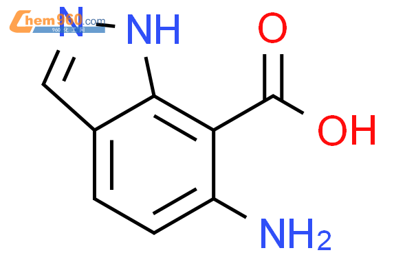 6-氨基-1H-吲唑-7-甲酸结构式图片|73907-95-6结构式图片