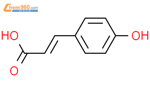 对羟基肉桂酸结构式图片|7400-08-0结构式图片
