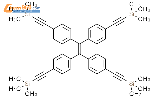 四(4-三甲基硅乙炔基苯基)乙烯结构式图片|741259-14-3结构式图片