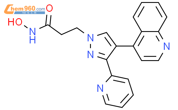 H Pyrazole Propanamide N Hydroxy Pyridinyl Quinolinyl