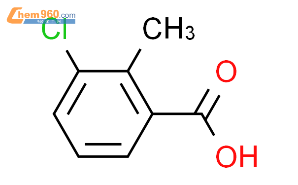 3-氯-2-甲基苯甲酸结构式图片|7499-08-3结构式图片