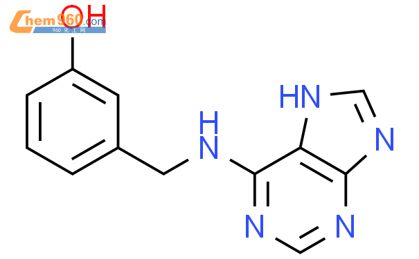 3-[(9H-嘌呤-6-基氨基)甲基]苯酚