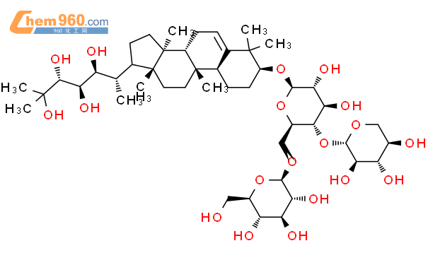 b-D-Glucopyranoside, (3b,9b,10a,22S,23R,24R)-22,23,24,25-tetrahydroxy-9-methyl-19-norlanost-5-en-3-yl O-b-D-glucopyranosyl-(1&reg