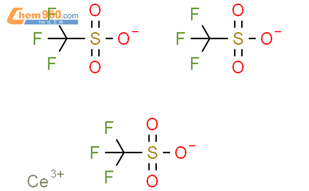三氟甲烷磺酸铈(III)结构式图片|76089-77-5结构式图片
