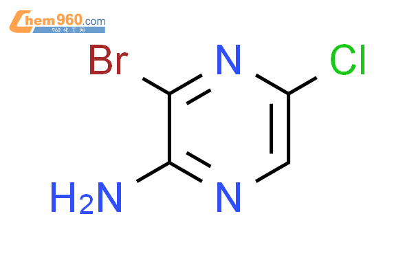 2-Pyrazinamine,3-bromo-5-chloro-
