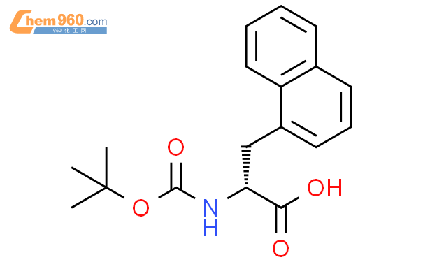 Boc-3-(1-萘基)-D-丙氨酸结构式图片|76932-48-4结构式图片
