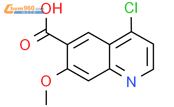 4-chloro-7-methoxyquinoline-6-carboxylic acid结构式图片|771464-30-3结构式图片