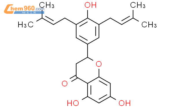(2S)-5,7-二羟基-2-[4-羟基-3,5-二(3-甲基丁-2-烯基)苯基]色满-4-酮