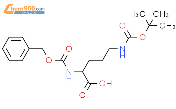 N-苄氧羰基-N'-叔丁氧羰基-L-鸟氨酸结构式图片|7733-29-1结构式图片