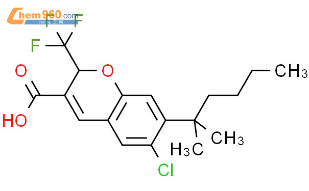 775331 84 52h 1 Benzopyran 3 Carboxylic Acid6 Chloro 7 11 Dimethylpentyl 2 Trifluoromethyl 