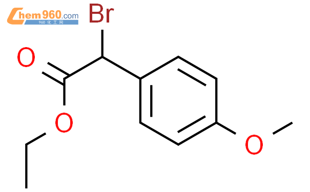 α-溴代对甲氧基苯乙酸乙酯结构式图片|77629-83-5结构式图片