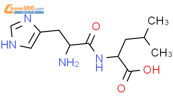L-组氨酰-L-亮氨酸 结构式图片|7763-65-7结构式图片