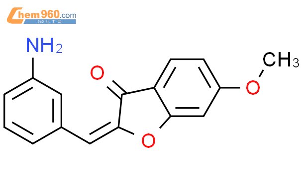 (E)-2-[(3-氨基苯基)亚甲基]- 6-甲氧基-3(2H) -苯并呋喃酮结构式图片|77764-95-5结构式图片