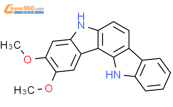 780759-86-6,INDOLO[3,2-A]CARBAZOLE, 5,12-DIHYDRO-2,3-DIMETHOXY-化学式、结构式 ...