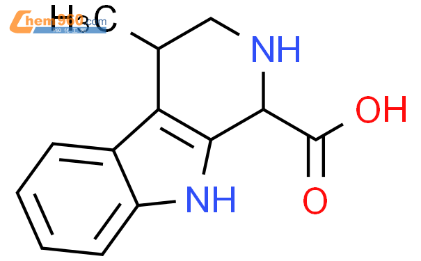 783349 73 51h Pyrido 34 B Indole 1 Carboxylic Acid 2349 Tetrahydro 4 Methyl 化学式、结构式、分子式 